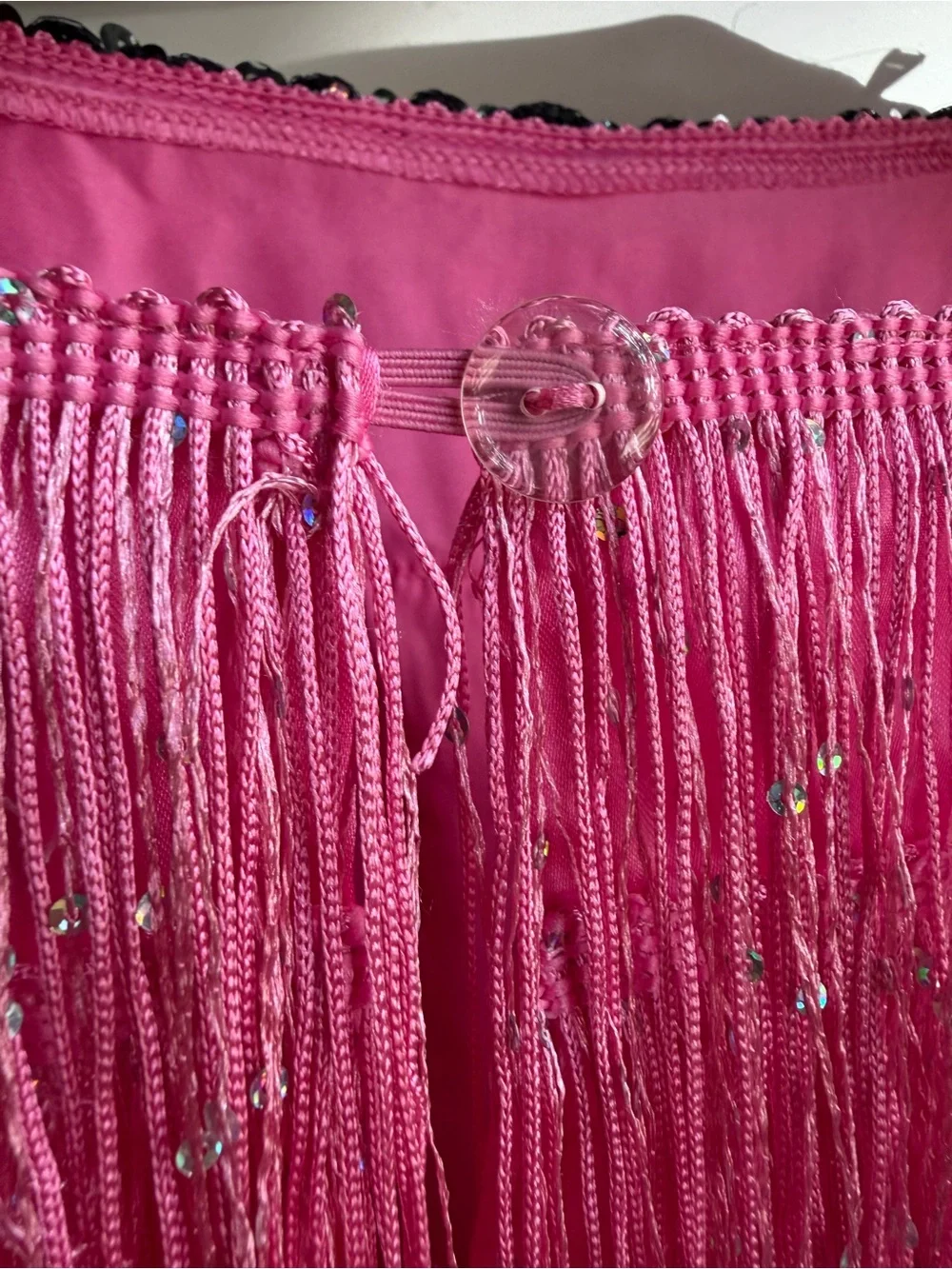Chasing Fireflies Pink Fringe Flapper Dress